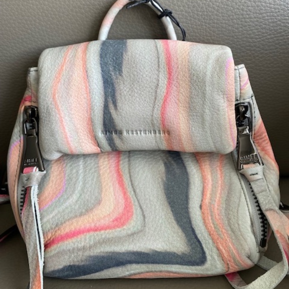 Aimee Kestenberg 'Bali' Mini backback in Sahara multicolour marbled leather
